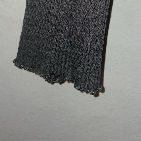 Wsly Long sleeve green WESLEY BANDIER SHOPBOP RIBBED HENLEY LETTUCE TRIM EUC S - Picture 4 of 5